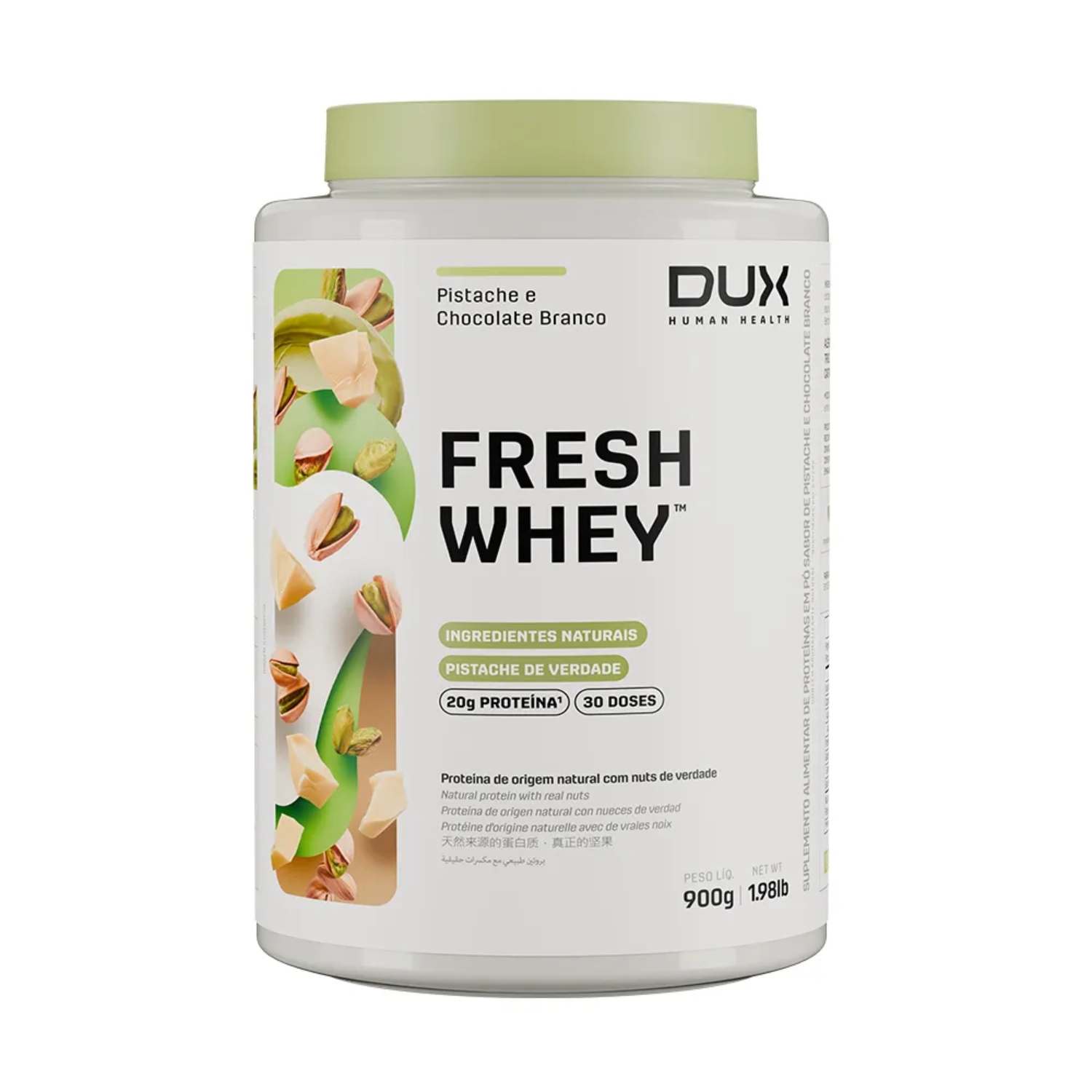 Dux Nutrition Freshwhey Pistachio and White Chocolate – 900g Pot